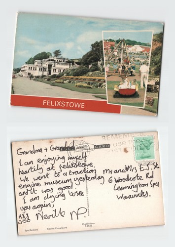 Vintage postcard felixstowe - vintage,