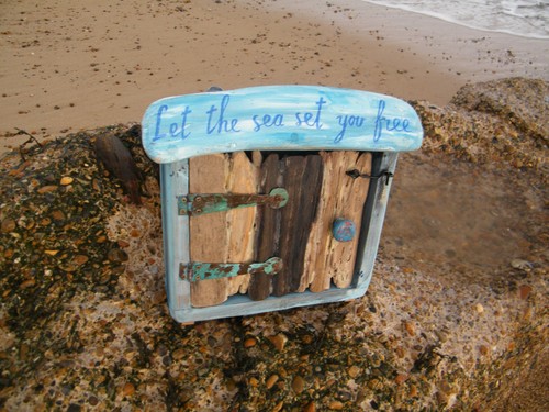 Sea driftwood cabinet