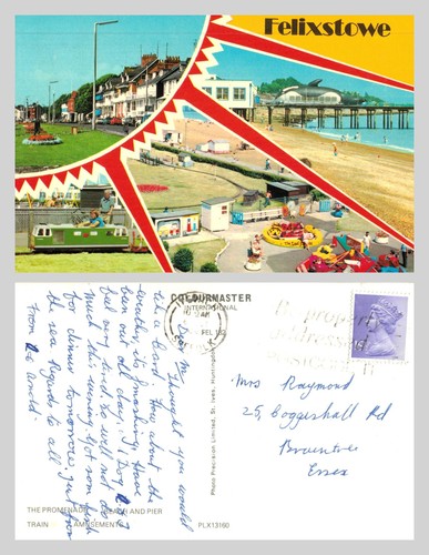 Vintage postcard felixstowe - vintage,