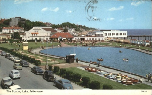 Vintage postcard the boating - the,