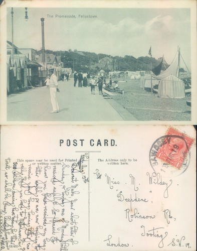 The promenade felixstowe 1912 - promenade,