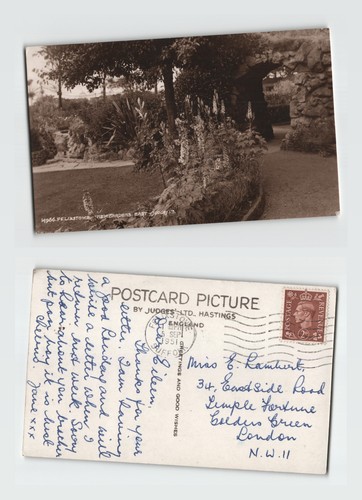Postcard new gardens - -,