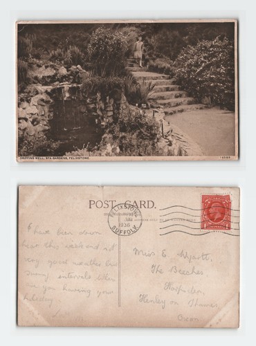 Vintage postcard felixstowe - postcard,