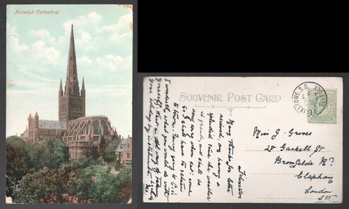 Norwich cathedral postcard - norwich,