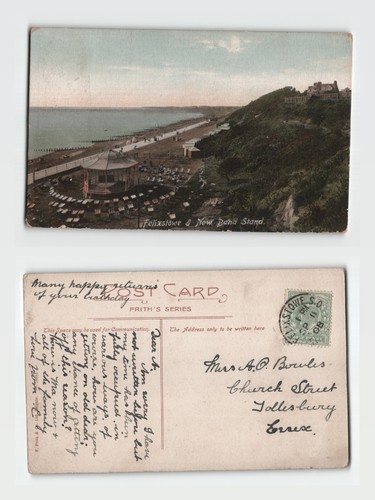 Postcard felixstowe and new - felixstowe,