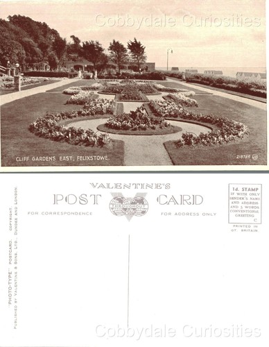 Vintage postcard cliff - -,