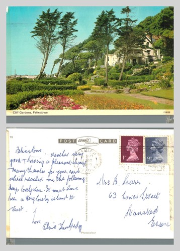 Vintage postcard cliff - -,