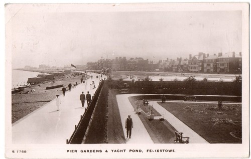 711 real photo postcard - photo, pier