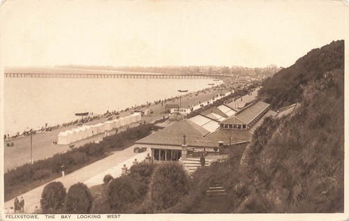 Felixstowe the bay - the, looking