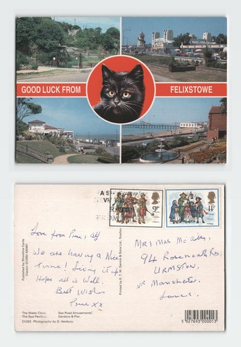 Vintage postcard felixstowe - vintage,