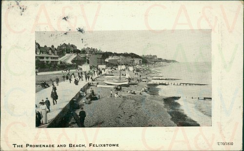 Postcard felixstowe promenade - felixstowe,