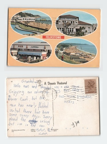 Vintage postcard felixstowe - postcard,