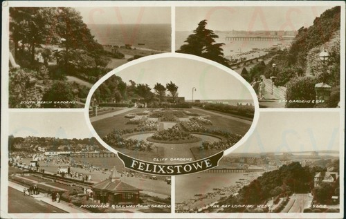 Postcard felixstowe views - postcard, 5