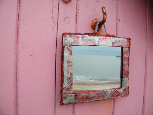 Sea metal and - , driftwood