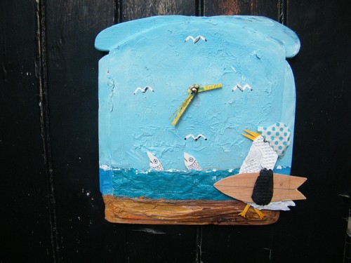Seagull clock made from - clock-made,
