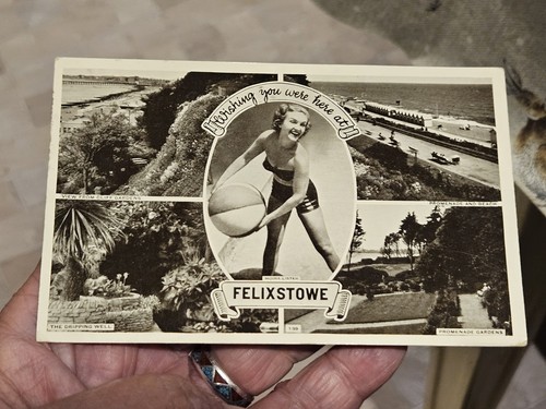 Vintage postcard 1950s - vintage,