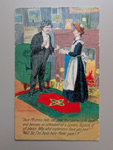 Old postcard artist - artist, man