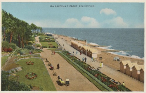 Suffolk postcard spa gardens - spa,